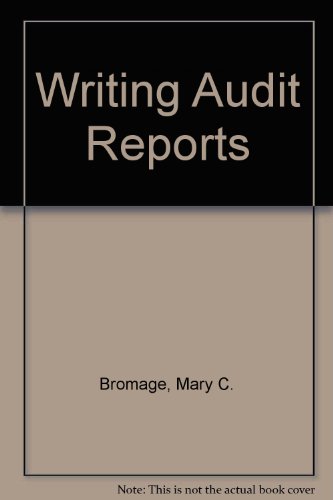 Stock image for Writing Audit Reports for sale by Better World Books