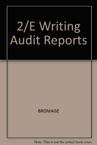 9780070080645: 2/E Writing Audit Reports