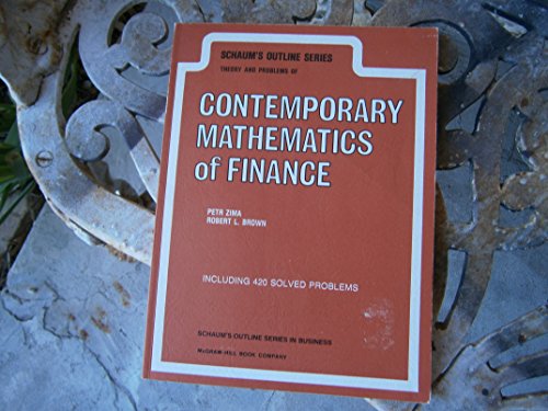 Stock image for Schaum's Outline of Theory and Problems of Contemporary Mathematics of Finance (Schaum's Outlines) for sale by HPB-Red
