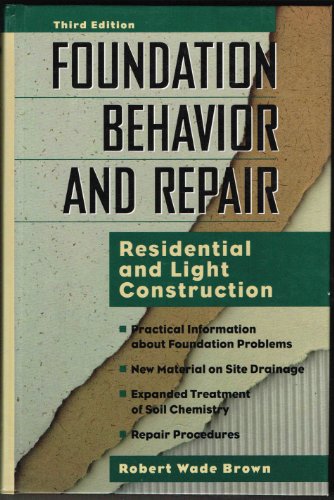 9780070082045: Foundation Behaviour and Repair: Residential and Light Commercial