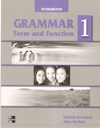 Beispielbild fr Grammar Form and Function 1 Workbook (Bk. 1) zum Verkauf von SecondSale