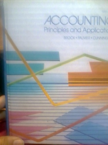 Imagen de archivo de Accounting: Principles and Applications, 5th edition a la venta por BookDepart