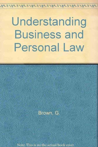 Beispielbild fr Understanding Business and Personal Law zum Verkauf von Better World Books