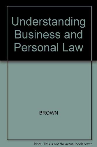 Performance guide for understanding business and personal law (9780070084346) by Brown, Gordon W