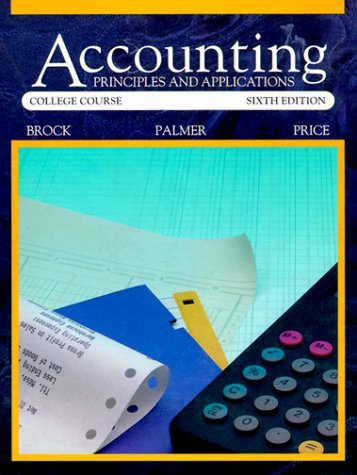 9780070087361: Accounting: Principles and Applications : College Course