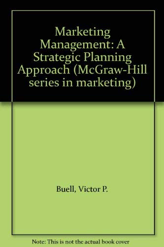 9780070088658: Marketing Management: A Strategic Planning Approach
