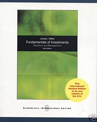 Beispielbild fr Fundamentals of Investments: Valuation and Management zum Verkauf von CSG Onlinebuch GMBH