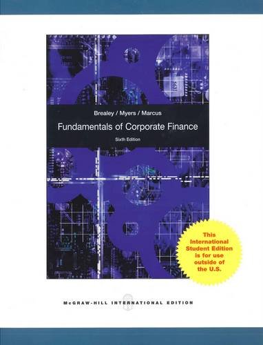 Fundamentals of Corporate Finance (9780070091757) by Richard A. Brealey