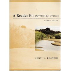 Beispielbild fr A Reader for Developing Writers zum Verkauf von Books From California