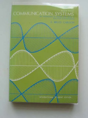 9780070099586: Solutions Manual (Communication Systems: Introduction to Signals and Noise in Electrical Communication)