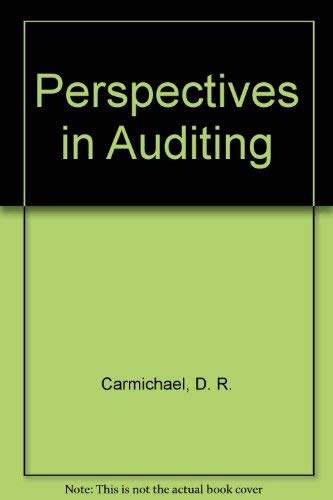 Stock image for Perspectives in Auditing for sale by Anybook.com