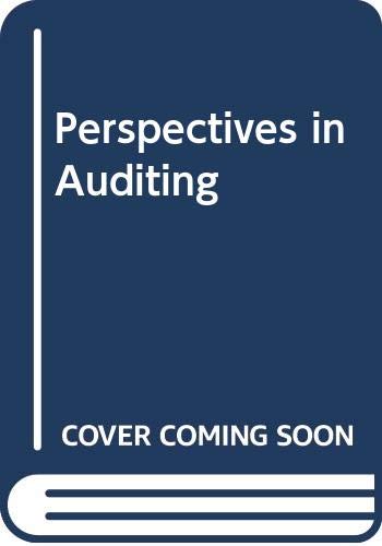 Imagen de archivo de Perspectives in Auditing a la venta por medimops