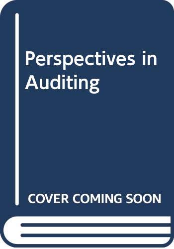 Stock image for Perspectives in Auditing for sale by BookHolders