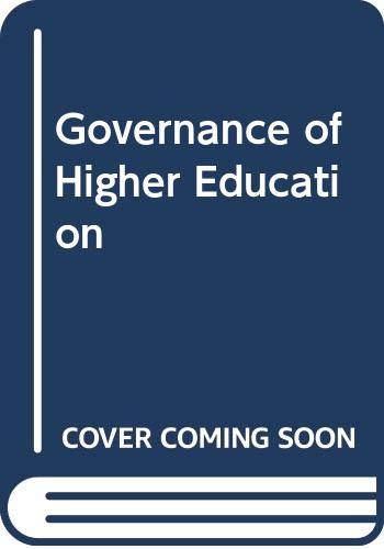 Stock image for Governance of Higher Education : Six Priority Problems for sale by Better World Books