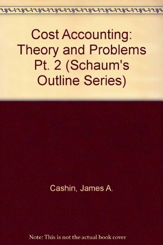 Stock image for Cost Accounting II (Schaum's Outlines) (Pt. 2) for sale by Cheryl's Books