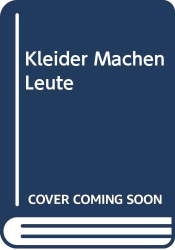 Kleider Machen Leute (9780070102101) by Gottfried Keller