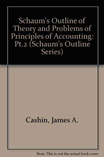 Imagen de archivo de Schaum's Outline of Theory and Problems of Accounting II (Schaum's Outlines) 3rd Edition a la venta por BookDepart