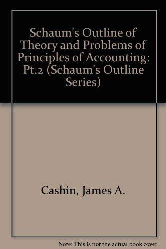 Stock image for Schaum's Outline of Theory and Problems of Accounting II (Schaum's Outlines) 3rd Edition for sale by BookDepart