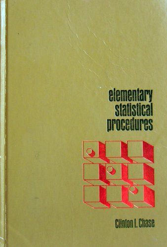 Stock image for Elementary statistical procedures for sale by Library House Internet Sales