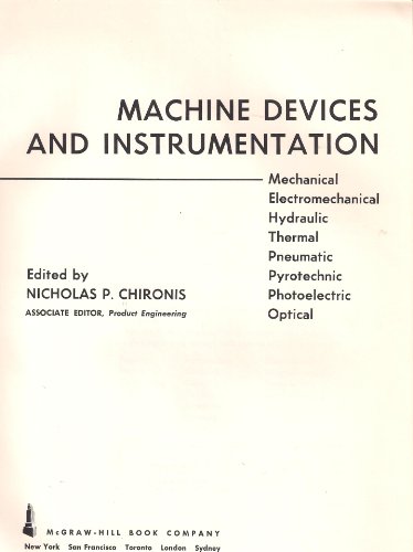 Stock image for machine devices and instrumentation for sale by Bingo Books 2