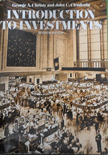 Stock image for Introduction to Investments for sale by Better World Books: West