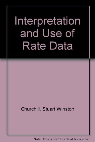 Imagen de archivo de The interpretation and use of rate data;: The rate concept (McGraw-Hill chemical engineering series) a la venta por HPB-Red