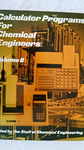 Calculator Programs for Chemical Engineers (9780070108493) by Deutsch, David J.