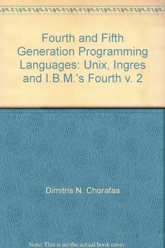 Stock image for Fourth and Fifth Generation Programming Languages for sale by SecondSale