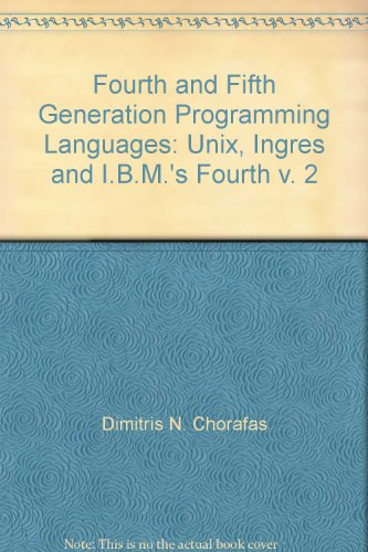 9780070108790: Fourth and Fifth Generation Programming Languages