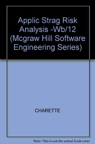 Stock image for Applications Strategies for Risk Analysis (McGraw-Hill Software Engineering Series) for sale by BookDepart