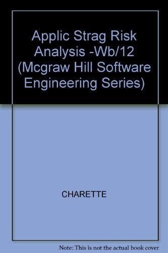 9780070108882: Applications Strategies for Risk Analysis (MCGRAW HILL SOFTWARE ENGINEERING SERIES)