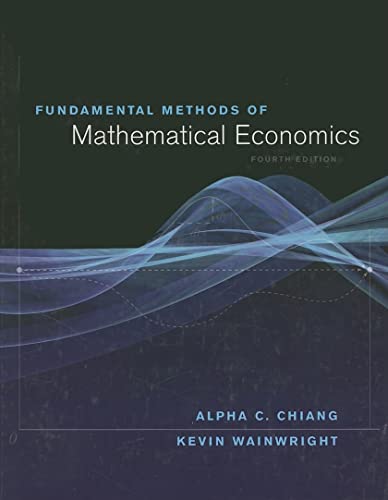 9780070109100: Fundamental Methods of Mathematical Economics