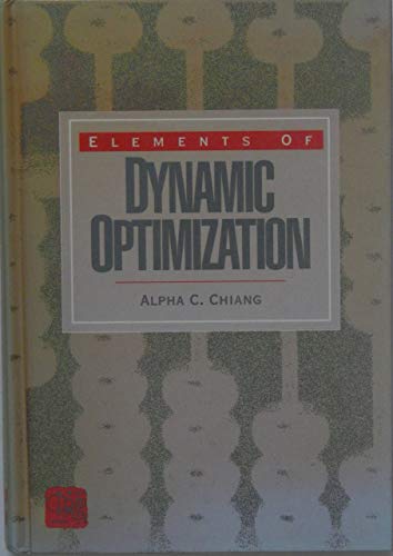 9780070109117: Elements of Dynamic Optimization