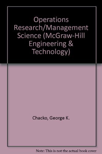 Beispielbild fr Operations Research/Management Science: Case Studies in Decision Making under Structured Uncertainty zum Verkauf von BookDepart