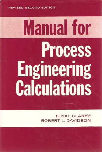 Stock image for Manual for Process Engineering Calculations for sale by HPB-Red