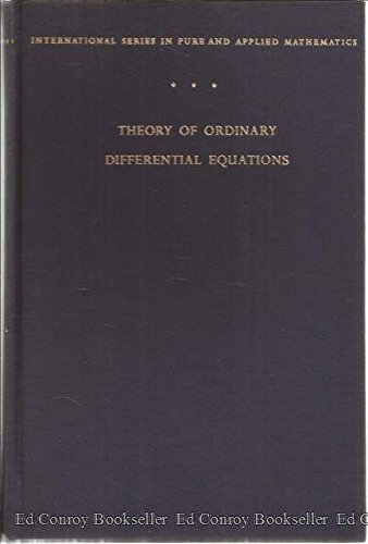 9780070115422: Theory of Ordinary Differential Equations (Pure & Applied Mathematics S.)