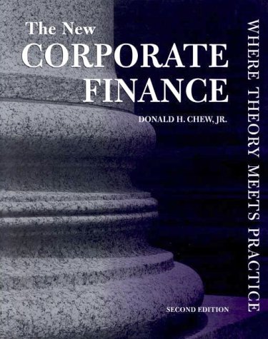 Beispielbild fr The New Corporate Finance zum Verkauf von Better World Books