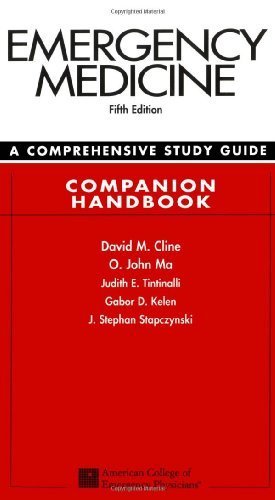 Stock image for Emergency Medicine : A Comprehensive Study Guide: Companion Handbook for sale by Better World Books