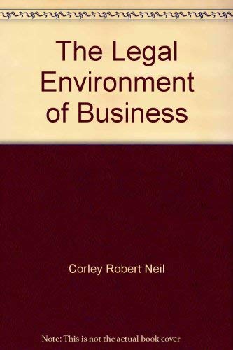 Imagen de archivo de The Legal Environment of Business a la venta por ThriftBooks-Dallas