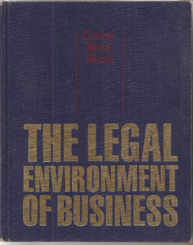Imagen de archivo de The Legal Environment of Business a la venta por Wonder Book
