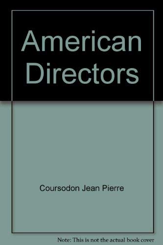 Imagen de archivo de American Directors a la venta por HPB-Red