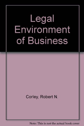 Stock image for The Legal Environment of Business for sale by Better World Books