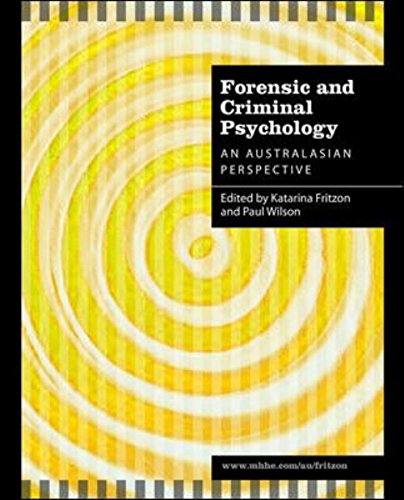 Forensic Psychology and Criminology: an Australian Perspective (9780070134928) by Fritzon, Katarina