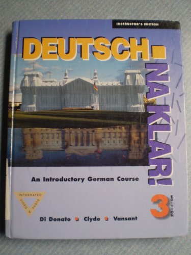 Beispielbild fr Deutsch, Na Klar: An Introductory German Course (English and German Edition) zum Verkauf von Wonder Book