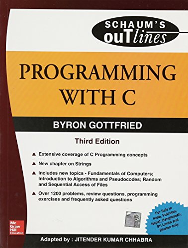 Beispielbild fr Programming With C zum Verkauf von Better World Books