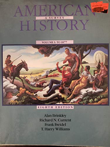 Stock image for American History: A Survey, Vol. 1 for sale by More Than Words