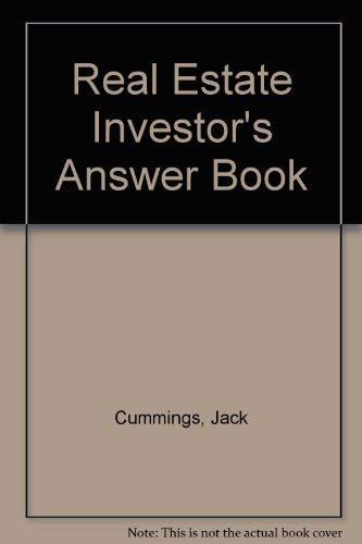 Beispielbild fr The Real Estate Investor's Answer Book zum Verkauf von Better World Books: West