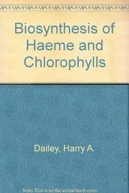 Beispielbild fr Biosynthesis of HEME and Chlorophylls zum Verkauf von Zubal-Books, Since 1961