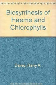 Imagen de archivo de Biosynthesis of HEME and Chlorophylls a la venta por Zubal-Books, Since 1961