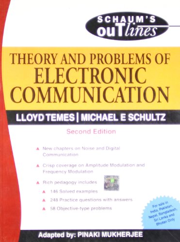 Imagen de archivo de THEORY & PROBLEMS OF ELECTRONIC COMMUNICATION: Schaum*s Outlines Series a la venta por dsmbooks